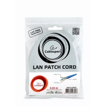 Networking cable Gembird PP6U-0.25M/B RJ-45 Cat6 0.25m Blue