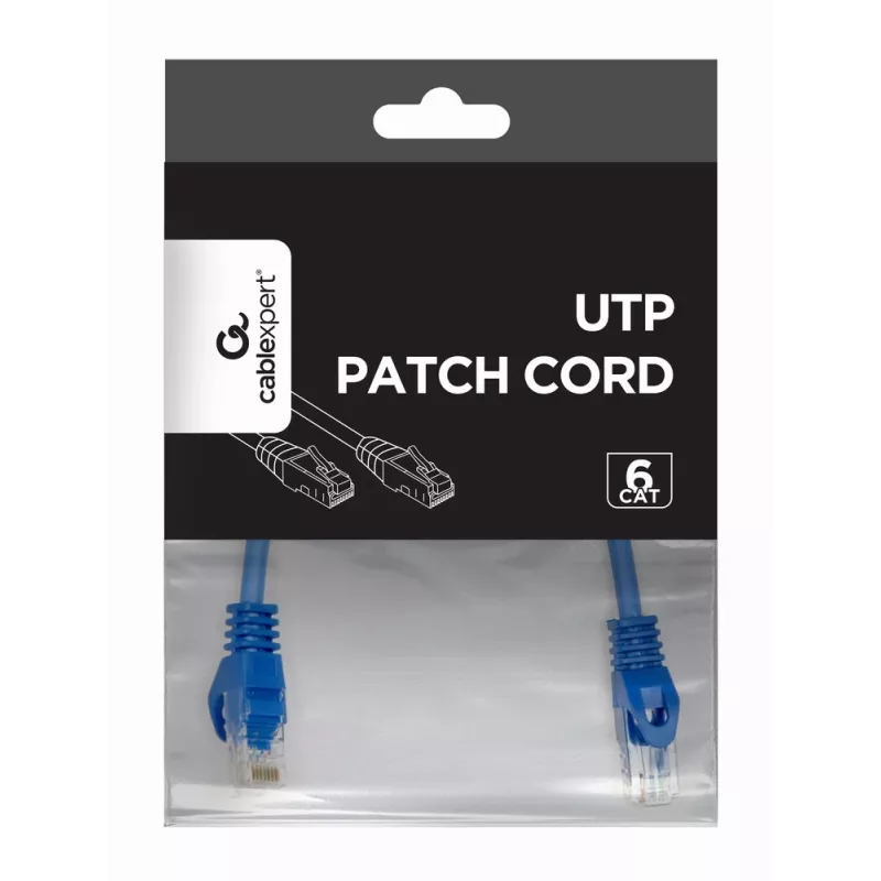 Networking cable Gembird PP6U-0.25M/B RJ-45 Cat6 0.25m Blue