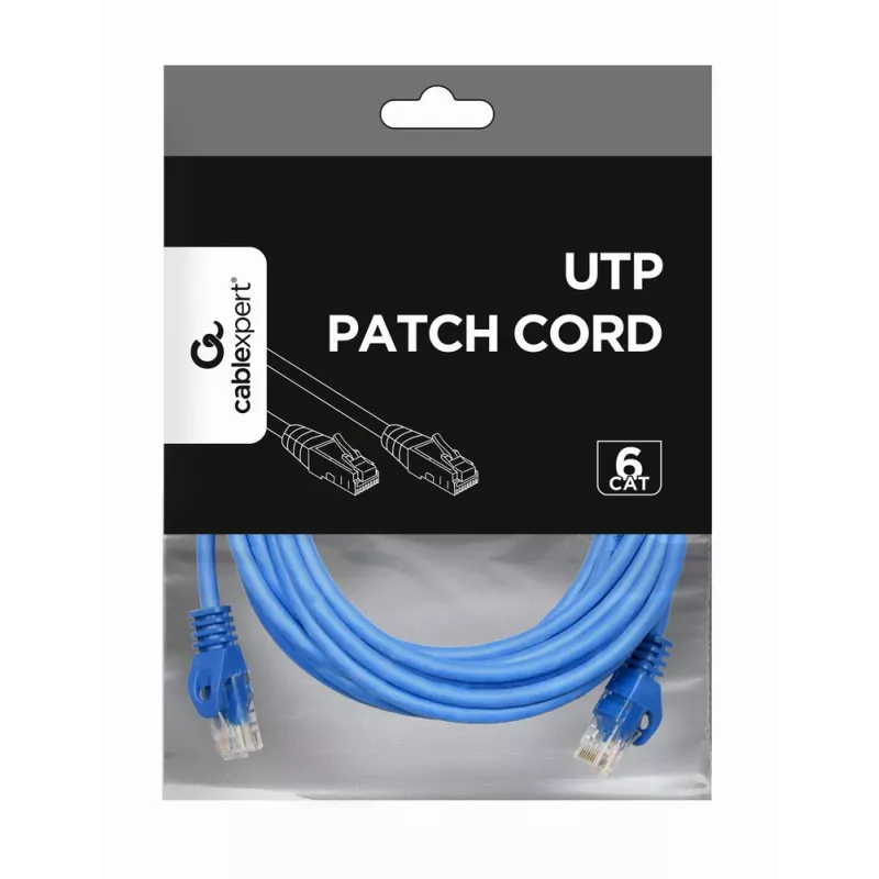 Networking Cable Gembird PP6U-3M RJ-45 Cat6 3m Blue