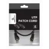 Networking cable Gembird PP6U-0.5M Black Cat6 U/UTP