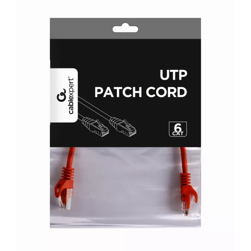 GEMBIRD Patch Cable - CAT6 - UTP - 25cm - Red