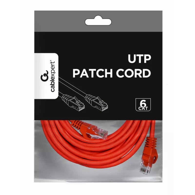 GEMBIRD Patch Cable - CAT6 - UTP - 5m - Red
