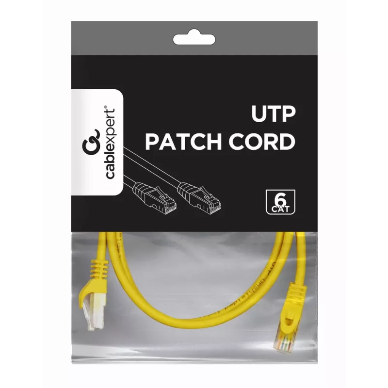 Networking cable Gembird PP6U-2M RJ-45 Cat6 2m Yellow