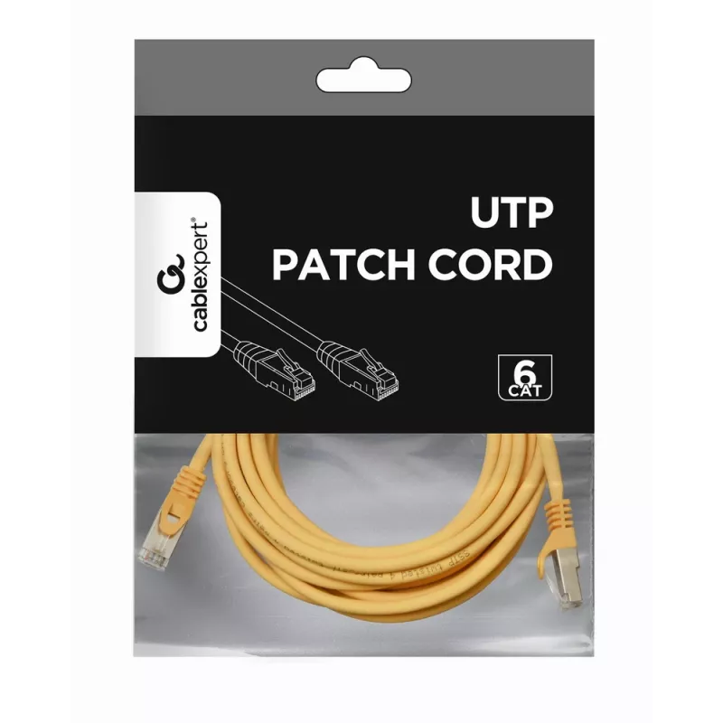 Networking Cable Gembird PP6U-3M RJ-45 Cat6 3m Yellow