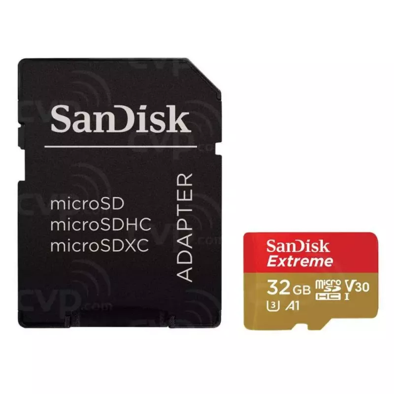 WESTERN DIGITAL SanDisk micro SDXC Extreme 32GB (A1/ V30/ U3/ UHS-I/ Cl.10/ R100/ W60) + Adapter for Action Cam