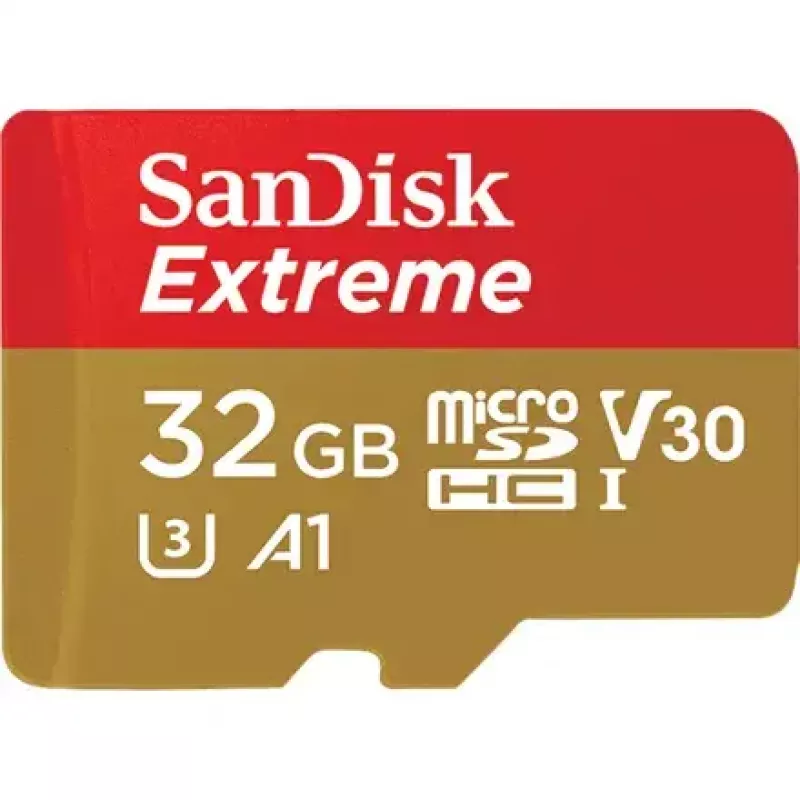 WESTERN DIGITAL SanDisk micro SDXC Extreme 32GB (A1/ V30/ U3/ UHS-I/ Cl.10/ R100/ W60) + Adapter for Action Cam