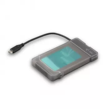 i-tec MySafe USB-C 3.1 Gen. 2 easy, HDD/SSD enclosure, 2.5 inch, Serial ATA, Serial ATA II, Serial ATA III, 10 Gbit/s, USB connectivity, Black