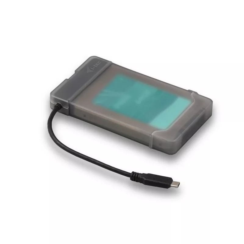 i-tec MySafe USB-C 3.1 Gen. 2 easy, HDD/SSD enclosure, 2.5 inch, Serial ATA, Serial ATA II, Serial ATA III, 10 Gbit/s, USB connectivity, Black
