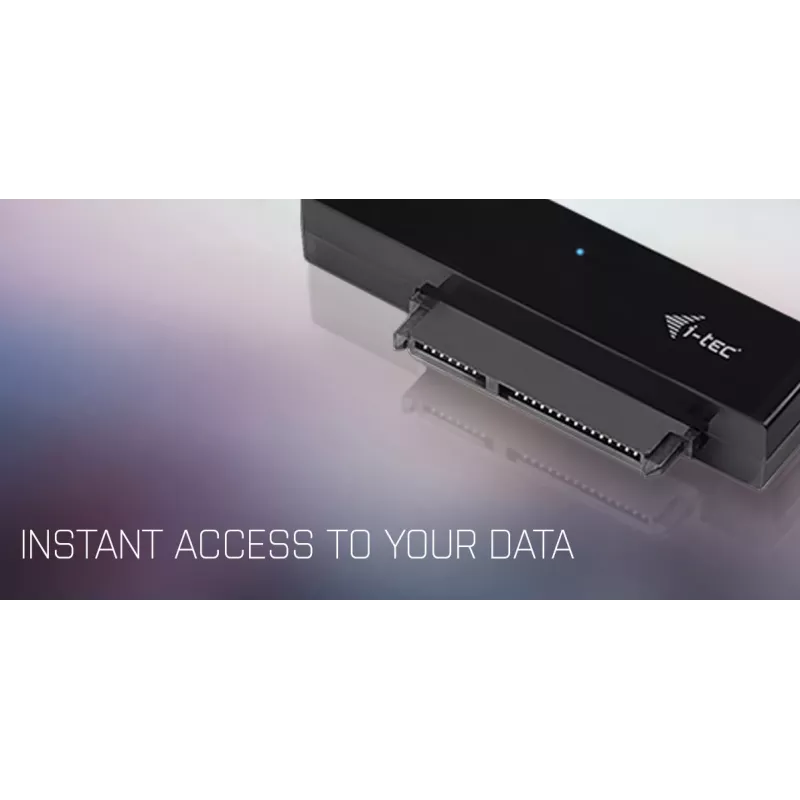 i-tec MySafe USB-C 3.1 Gen. 2 easy, HDD/SSD enclosure, 2.5 inch, Serial ATA, Serial ATA II, Serial ATA III, 10 Gbit/s, USB connectivity, Black