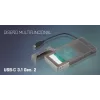 i-tec MySafe USB-C 3.1 Gen. 2 easy, HDD/SSD enclosure, 2.5 inch, Serial ATA, Serial ATA II, Serial ATA III, 10 Gbit/s, USB connectivity, Black