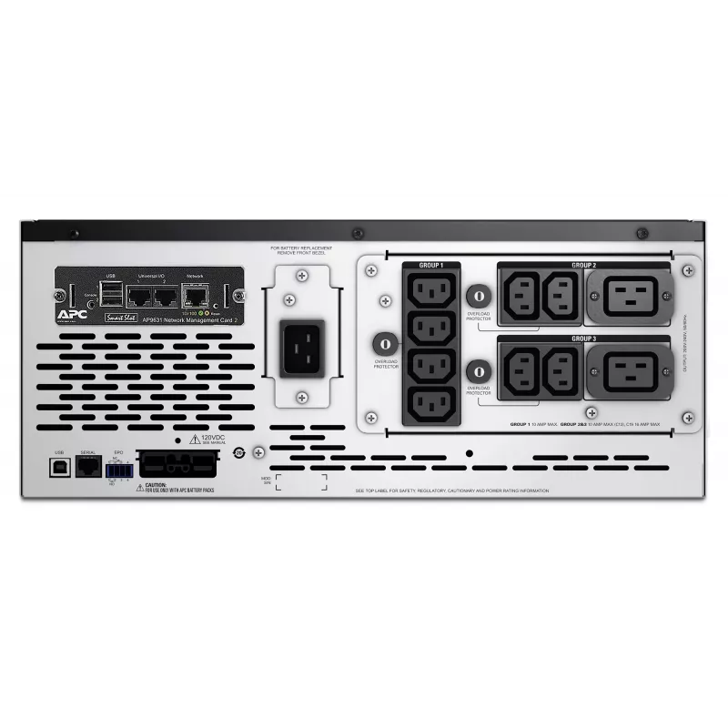 APC Smart-UPS X SMX2200HVNC - 2200VA, 8x C13 + 2x C19 outlet, USB, expandable runtime, short depth, NMC
