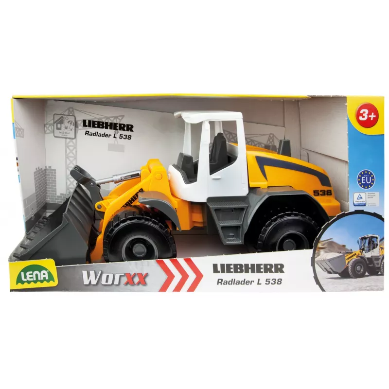Lena Worxx Liebherr L538 Litronic, Wheel loader model, 3 yr(s), Plastic, Black, Grey, White, Yellow