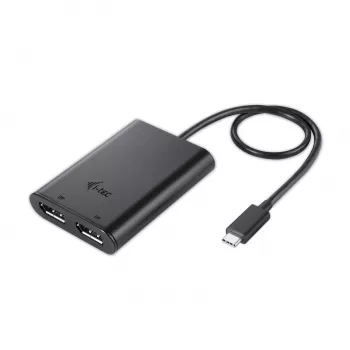 i-tec USB-C 3.1 Dual 4K DP Video Adapter, 3.2 Gen 1 (3.1 Gen 1), USB Type-C, DisplayPort output, 3840 x 2160 pixels
