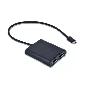 i-tec USB-C 3.1 Dual 4K DP Video Adapter, 3.2 Gen 1 (3.1 Gen 1), USB Type-C, DisplayPort output, 3840 x 2160 pixels