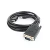 GEMBIRD HDMI to VGA and Audio Adapter Cable, Single Port, 1.8m - Black