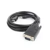 GEMBIRD HDMI to VGA and audio adapter cable, single port, 3m, black