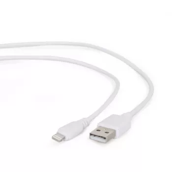 Lightning cable Gembird CC-USB2-AMLM-2M-W — 2 m, Lightning to USB A, USB 2.0, white