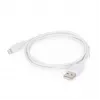 Lightning cable Gembird CC-USB2-AMLM-2M-W — 2 m, Lightning to USB A, USB 2.0, white