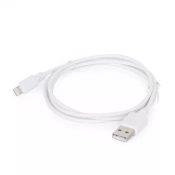 Lightning cable Gembird CC-USB2-AMLM-2M-W — 2 m, Lightning to USB A, USB 2.0, white