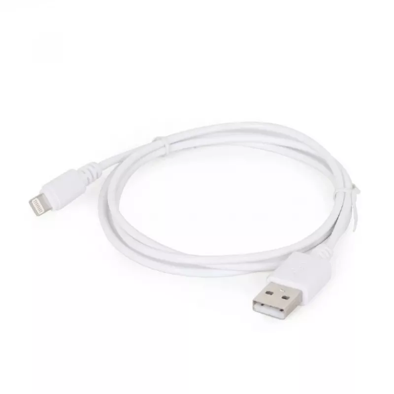 Lightning cable Gembird CC-USB2-AMLM-2M-W — 2 m, Lightning to USB A, USB 2.0, white
