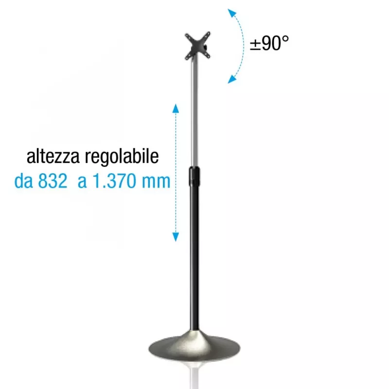 Techly ICA-TR10 signage display mount 68.6 cm (27 inch) Silver
