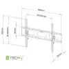 Techly 40-65 inch Wall Bracket for LED LCD TV Tilt” ICA-PLB 131L