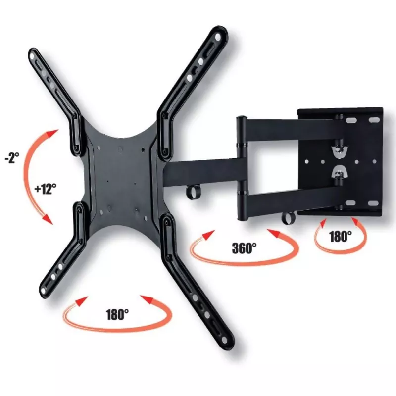 Techly 23-55 Universal LCD TV Wall Mount Bracket Black” ICA-PLB 136M