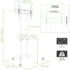 Techly Floor Trolley with Shelf Support LCD / LED / Plasma 30-65 inch ICA-TR6