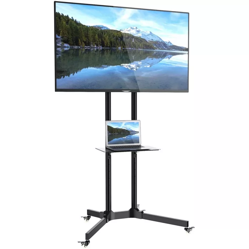 Techly Floor Trolley with Shelf Support LCD / LED / Plasma 30-65 inch ICA-TR6