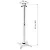 Techly Support Projector Ceiling Extension 500-770 mm White ICA-PM 104MW