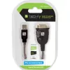 USB to Serial Adapter Techly IDATA USB-SER-2T, USB-A male to DB-9 male, 0.45 m, translucent white