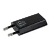 Techly Compact Charger USB 1A European Plug Black, Indoor, AC, 5 V, 1 A, Black