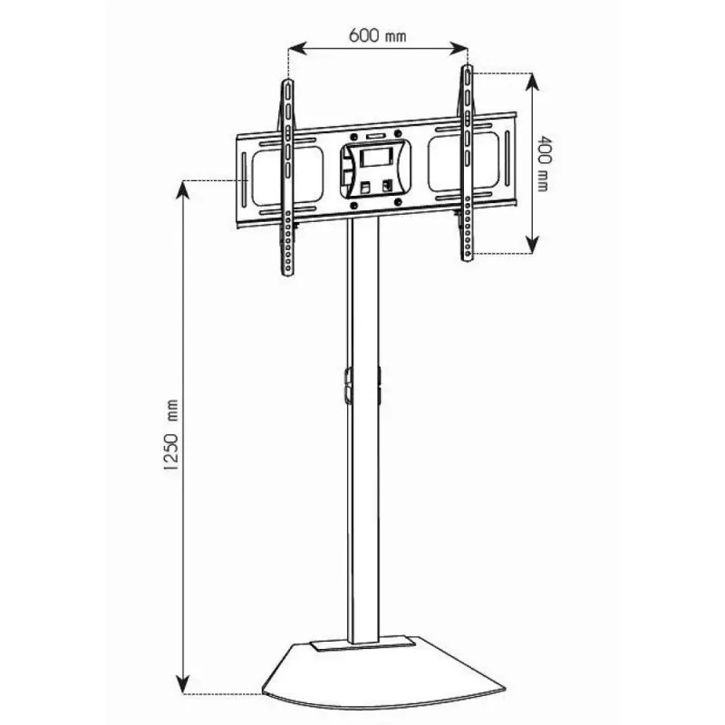 Techly ICA-TR12 TV mount/stand 177.8 cm (70 inch) Black