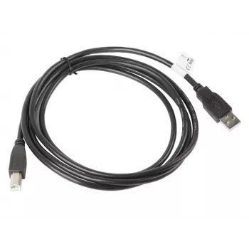 USB 2.0 cable LANBERG CA-USBA-10CC-0018-BK — 1.8 m, USB A (male) to USB B (male), black