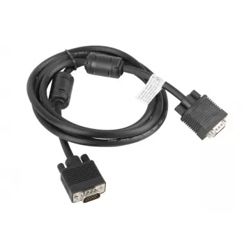 LANBERG VGA M/m Cable Dual-shielded Ferrite Core 1.8m Black