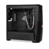 PC case IBOX ORCUS X14 Midi Tower Black — ITX/ATX, side window, red illumination, 3×3.5 inch bays, 2×2.5 inch bays, 1×5.25 inch, USB 3.2 Gen1 Type-A