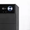 Modecom Oberon Pro Midi Tower PC Case, ATX/Micro ATX/ITX, side window, GPU up to 395 mm, 2x USB 3.0, black