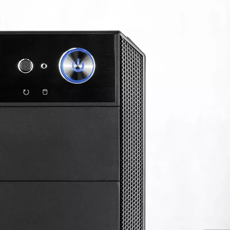 Modecom Oberon Pro Midi Tower PC Case, ATX/Micro ATX/ITX, side window, GPU up to 395 mm, 2x USB 3.0, black