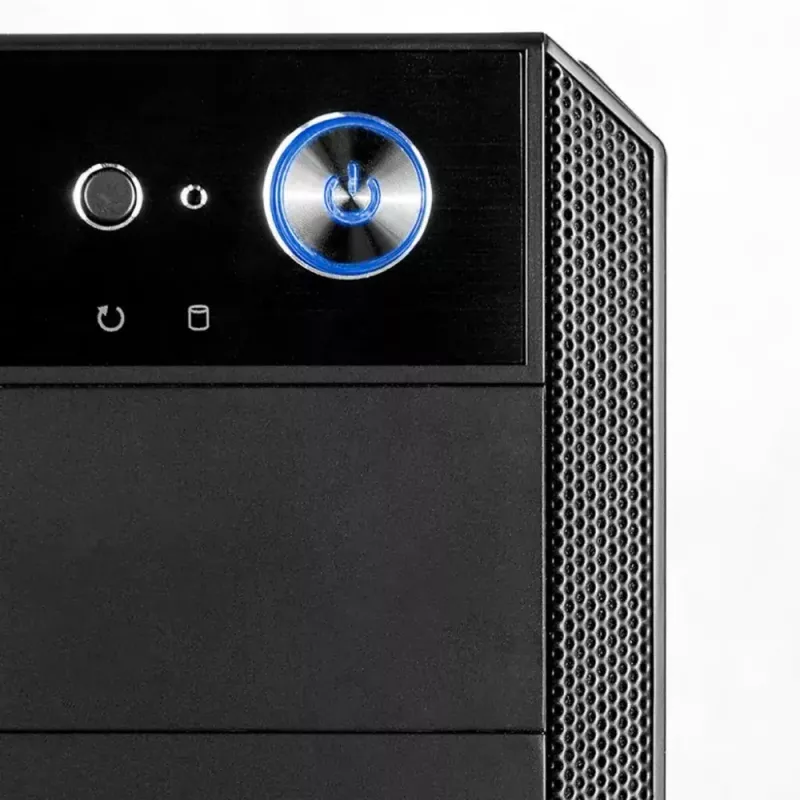 Modecom Oberon Pro Midi Tower PC Case, ATX/Micro ATX/ITX, side window, GPU up to 395 mm, 2x USB 3.0, black