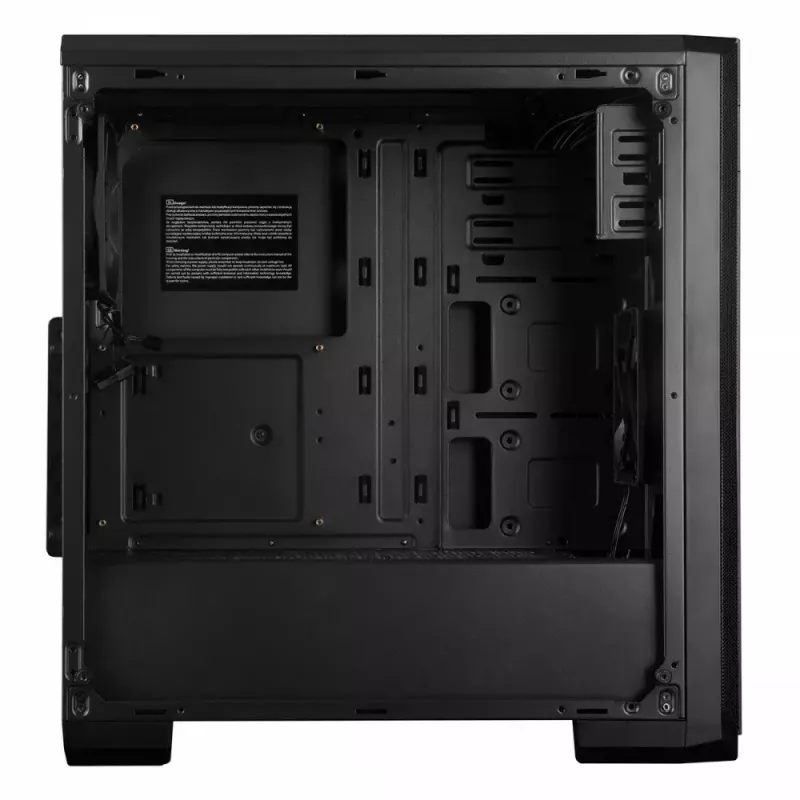 Modecom Oberon Pro Midi Tower PC Case, ATX/Micro ATX/ITX, side window, GPU up to 395 mm, 2x USB 3.0, black