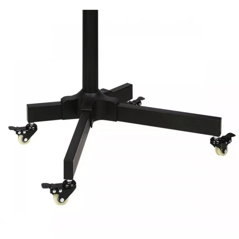 Techly Trolley Floor Stand LCD/LED/Plasma 23 inch-55 inch, 58.4 cm (23 inch), 139.7 cm (55 inch), 50 x 50 mm, 400 x 400 mm, -15 - 15°, Black
