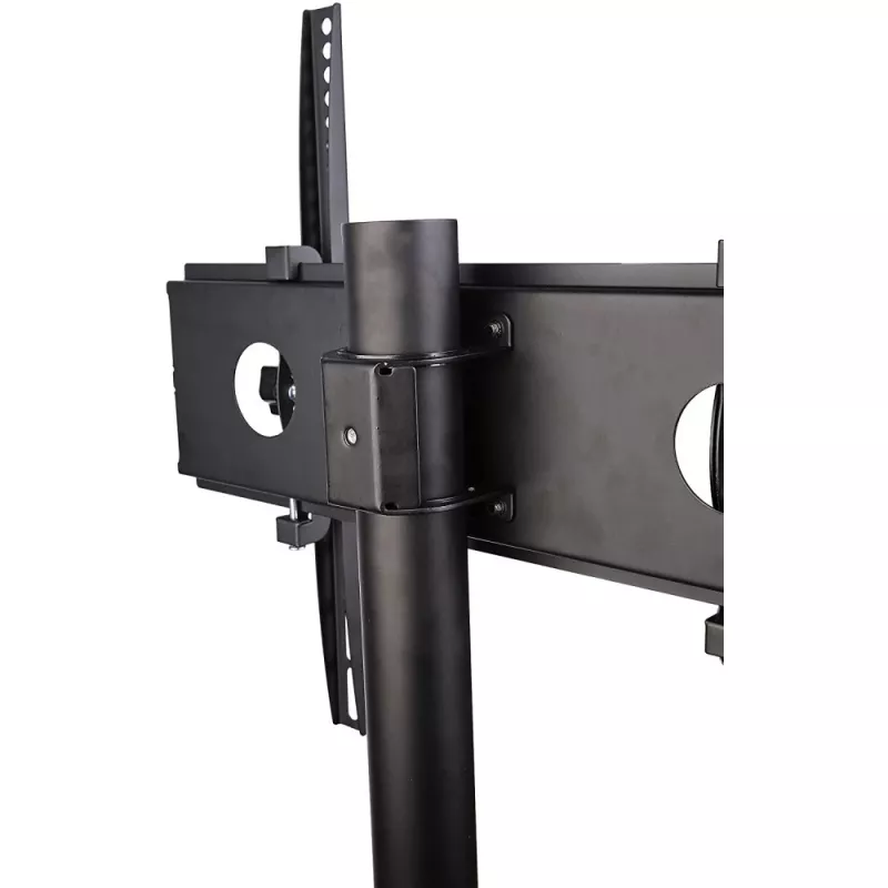Techly Trolley Floor Stand LCD/LED/Plasma 23 inch-55 inch, 58.4 cm (23 inch), 139.7 cm (55 inch), 50 x 50 mm, 400 x 400 mm, -15 - 15°, Black