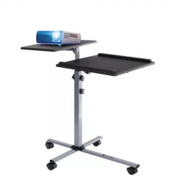 Laptop stand Techly Universal Adjustable Trolley for Notebook Projector Black