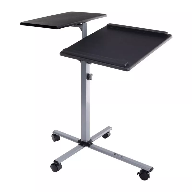 Laptop stand Techly Universal Adjustable Trolley for Notebook Projector Black