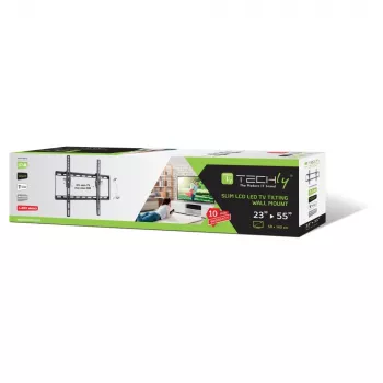 Techly Tilt Wall Mount for LED LCD TV 23-55 Black” ICA-PLB 161M