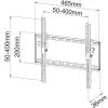 Techly Tilt Wall Mount for LED LCD TV 23-55 Black” ICA-PLB 161M