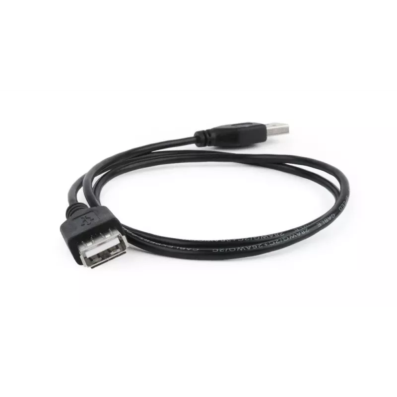 GEMBIRD USB 2.0 Extension Cable, 0.75m - Black