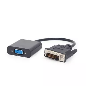 Video cable adapter Gembird DVI-D (male) to VGA (female) 0.2 m, black