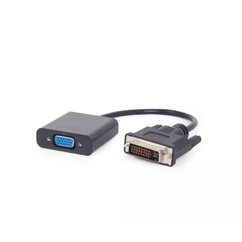 Video cable adapter Gembird DVI-D (male) to VGA (female) 0.2 m, black