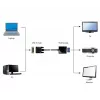 Video cable adapter Gembird DVI-D (male) to VGA (female) 0.2 m, black